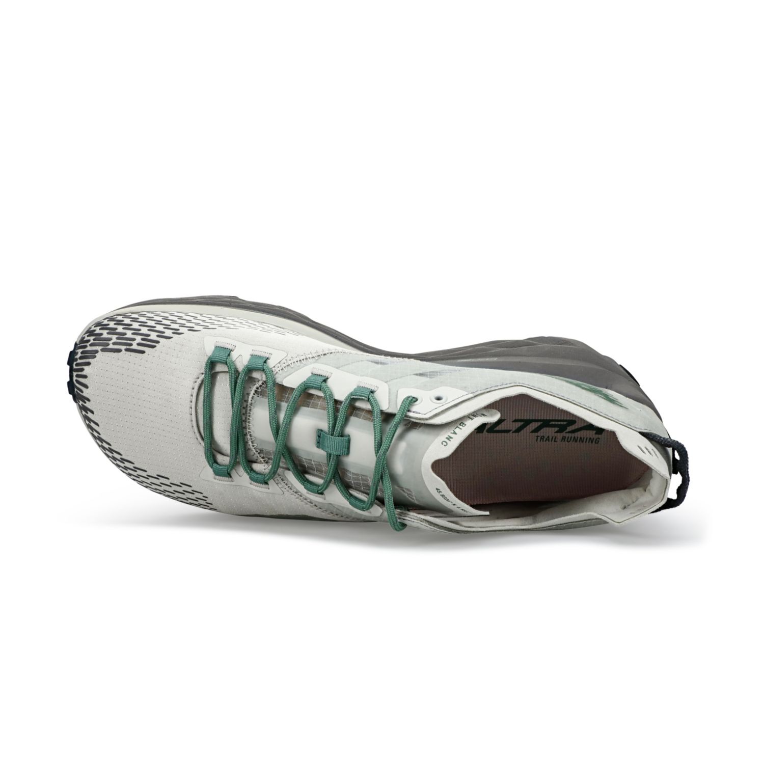 Altra Mont Blanc Men's Trail Running Shoes Grey / Green | South Africa-47985369